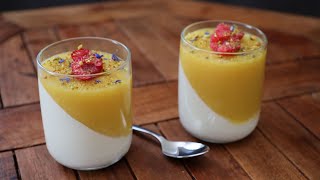 Panna cotta with agar agar  how to make panna cotta  simple dessert recipe [upl. by Pryce805]