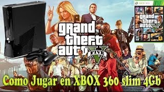 Cómo instalar y jugar a GTA V ORIGINAL en Xbox360 Slim 4Gb Install GTAVMemoria USB [upl. by Ricoriki452]