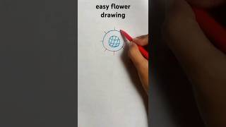 easy flower 🌷 drawing  pencil drawing  youtubeshort  art and crafts [upl. by Sucramad]