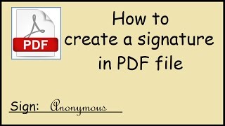 How to electronically sign a PDF document on Windows 10 [upl. by Rehptsirhc612]