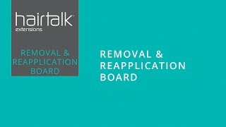 The hairtalk Removal amp Reapplication Board for hair extensions [upl. by Peoples]