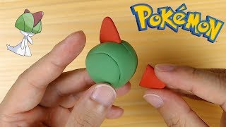 So cute Sculpting Ralts from Pokemon easily in clay [upl. by Odnomra88]