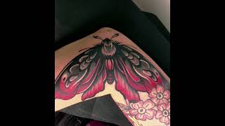 MOTH NEOTRADITIONAL by DrMortiis art tattoolover tattooideas [upl. by Ramej]