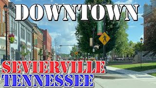 Sevierville  Tennessee  4K Downtown Drive [upl. by Analaf58]