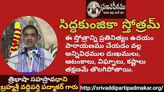 సిద్ధకుంజికా స్తోత్రమ్  Siddakunjaka stotram By Brahmasri Vaddiparti Padmakar Garu [upl. by Hooke191]