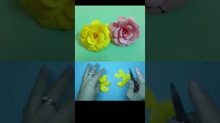 How to make rose paper flower [upl. by Rohclem]