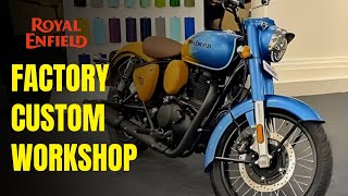 🚨Royal Enfield Launched🚀 FACTORY CUSTOM WORKSHOP  1000 Colors 2D3DBadges Modifications  By WNG [upl. by Cahn]