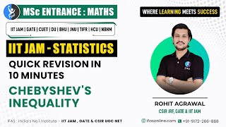 Statics Chebyshevs Inequality  Short Concept For IIT JAM  Chebyshevs Theorem [upl. by Aseiram494]