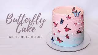 Making a Butterfly Cake  Cake Decorating Tutorial  New Trend Cakes 2021 [upl. by Adnilreh]