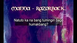 Razorback  Manna Karaoke  Instrumental [upl. by Ashlin]