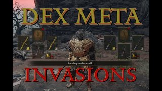 DEX META invasions Elden Ring build showcase [upl. by Matless]