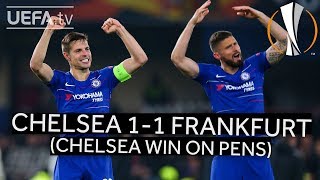 CHELSEA 11 FRANKFURT 43 pens UEL HIGHLIGHTS [upl. by Chadwick868]