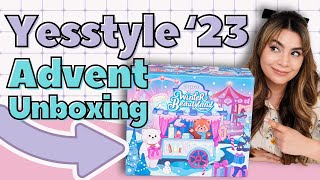 Whats Inside Yesstyle Winter Beautyland 2023 Advent Calendar [upl. by Salokcin]