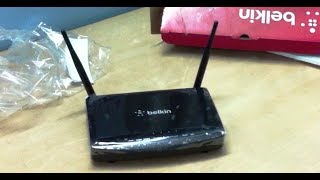 Belkin N300 Wireless N Modem Router ADSL2 Black Unboxing INDIA [upl. by Ayortal911]