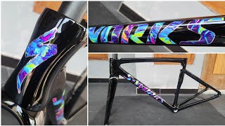 Motifnya Keren Parah‼️ Custom Paint SWORKS Tarmac SL7 Black Fluid Rainbow [upl. by Niajneb]