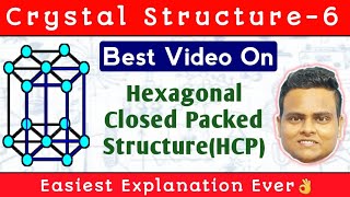 Hexagonal Closed Packed Structure  hcp Structure in hindi  Crystal Structure6 [upl. by Carl]