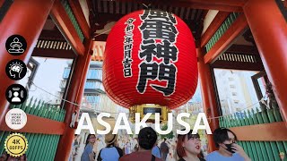 Tour por Asakusa Japón  Concéntrate o Relájate durante una hora [upl. by Alenas]