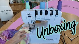 Maquina collaretera  recubridora caseraCover stitch  UNBOXING BROTHER CV3550 [upl. by Ikilisav]