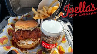 Joella’s Hot Chicken Crispy Cod Sammie Fries Chocolate PB Pie in A Jar HOTTEST Food Ever [upl. by Kcirevam]