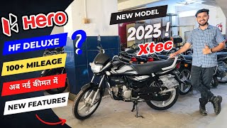 New Hero HF Deluxe BS6 2023 Model 100  Mileage Price Full Review  New changes Specs  hf deluxe [upl. by Gwenette180]