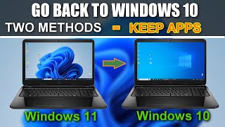 ✨Go Back to Windows 10 from Windows 11 No File Loss\Before amp After 10 Days⏩Two Metods [upl. by Fellows340]