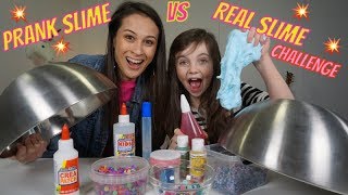 PRANK SLIME vs REAL SLIME CHALLENGE met MEISJEDJAMILA  Bibi [upl. by Kean495]