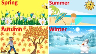 Four Seasons in English 🌞  Seasons amp Weather vocabulary [upl. by Roshelle]