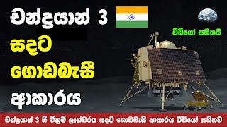 ඉන්දියාවේ Chandrayaan 3 සාර්ථකව සදට ගොඩබැසී ආකාරය  Chandrayaan 3 Successfully Landed on the Moon [upl. by Onabru]