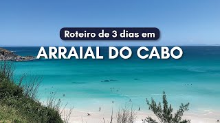 ROTEIRO DE 3 DIAS EM ARRAIAL DO CABO  Dicas de passeios com preços [upl. by Harriot]