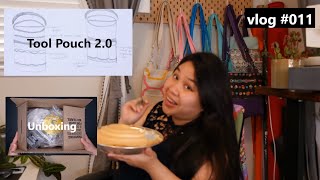 Vlog 11  Fixing tool pouch unboxing sewing haul and hints for upcoming projects sewingvlog [upl. by Nosaj]