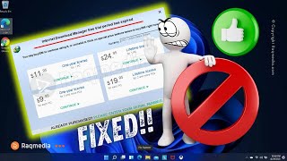 Solve the Registration Problem in Internet Download Manager 🔥 IDM Free Trial Ended Error Message New [upl. by Atinnek]