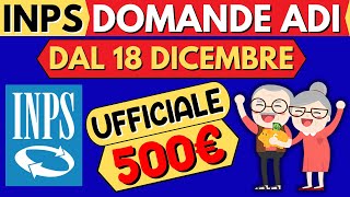 ✅ASSEGNO DI INCLUSIONE 2024 ADI👉DOMANDE ANTICIPATE DAL 18 DICEMBRE👉UFFICIALE 500€❗️ [upl. by Tenom]