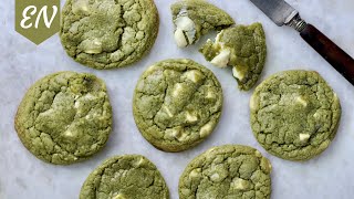 Matcha and White Chocolate Cookies Recipe  Williams Kitchen [upl. by Saito]