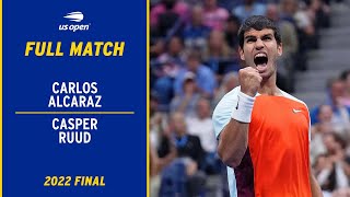 Carlos Alcaraz vs Casper Ruud Full Match  2022 US Open Final [upl. by Ajax]