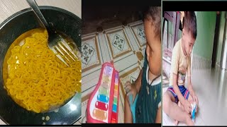 बारिश में मैगी खाने का अलग ही मजा है 🍝😋।।Thapa family vlogs।। [upl. by Oiredised]