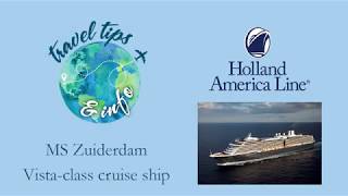 Holland America MS Zuiderdam Cruise Ship Cabin 6162 [upl. by Ettenyar485]