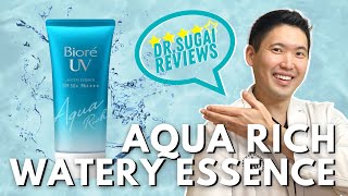 Dr Sugai Reviews Biore UV Aqua Rich Watery Essence Sunscreen SPF50 [upl. by Ahsetal]