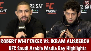 UFC Saudi Arabia Robert Whittaker vs Ikram Aliskerov Media Day Highlights [upl. by Laband]