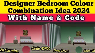 Room colour Design Bedroom Colour Combination Idea l Bedroom Colour  Wall colour Design With Code [upl. by Duomham749]