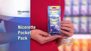 Nicorette Gum® 20 Piece Pocket Pack [upl. by Minnaminnie607]