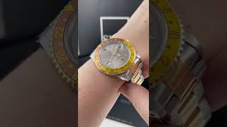 Rolex GMT Master II Diamond Ruby Serti Steel Yellow Gold Watch 16713 Wrist Roll  SwissWatchExpo [upl. by Adnuhsed]