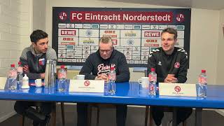 Pressekonferenz nach dem Spiel Eintracht Norderstedt  SV DrochtersenAssel  21 Spieltag [upl. by Naik]