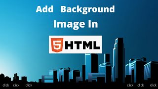 How To Add Background Image In Html  Image No Repeat  Full Screen [upl. by Hilton432]