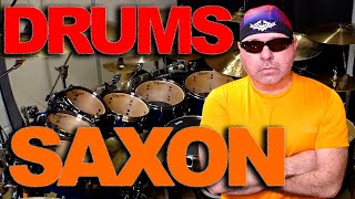 Power and the Glory  SAXON  Drums [upl. by Noraj820]