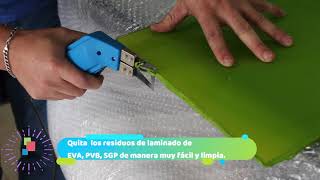 Cortador de residuos de laminado quotGlass thermocutterquot [upl. by Yahska]