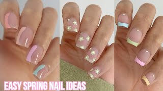 EASY SPRING PASTEL NAIL IDEAS  spring nail polish colors nail art compilation [upl. by Larentia654]