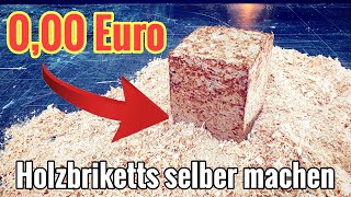 Brennholzhändler HASSEN diesen Trick 🤑 Eine einfache DIY Brikettpresse selber bauen [upl. by Tserrof874]