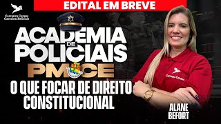 PMCE  O Que focar de Direito Constitucional para PMCE  Prof Alane Belfort [upl. by Fording]