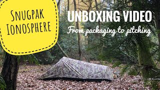 Unboxing the Snugpak Ionosphere The Ultimate One Person Tent for Outdoor Adventures [upl. by Ettenaej974]