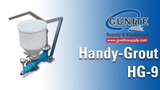 HandyGrout HG9 Manual Grout Pump  Gunite Supply amp Equipment [upl. by Ramos967]